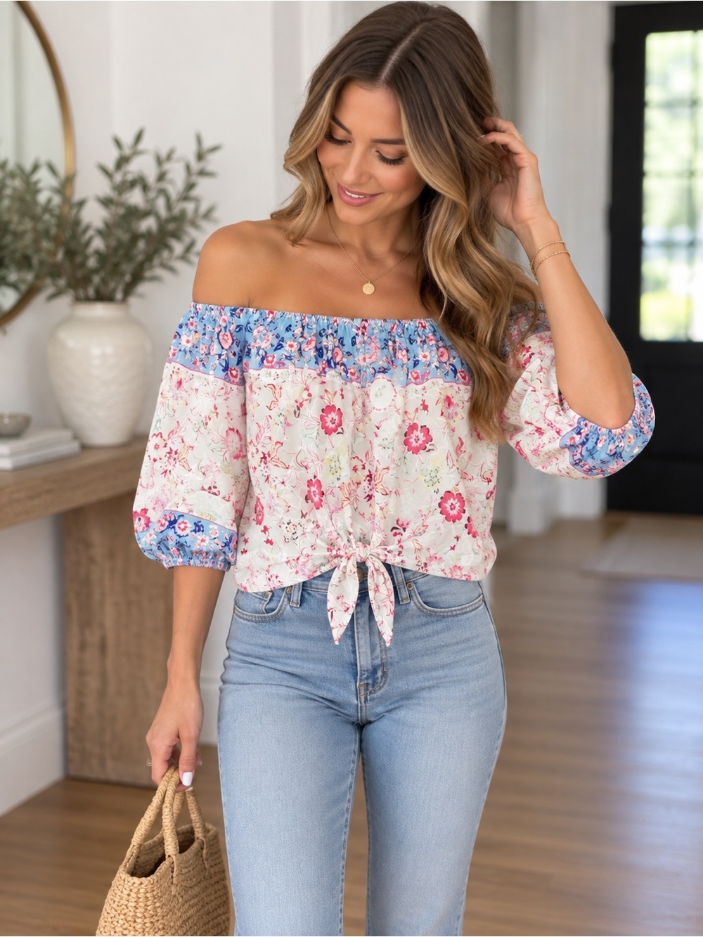 Umgee Women’s off the shoulder top - Size medium BNWT!